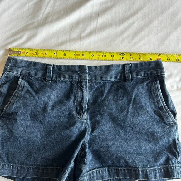 Ann Taylor Loft Womens Dark Blue 100% Cotton Denim Jean Shorts SZ 6 Original - Picture 4 of 9
